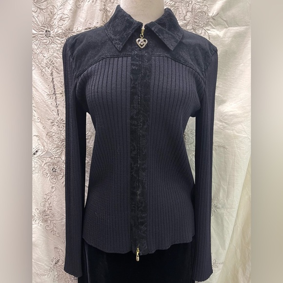 St. John Sport by Marie Gray 80% wool 20% contrast corduroy Size M - Picture 1 of 9